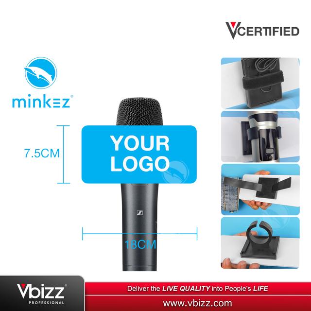 product-image-MINKEZ MIC FLAG Microphone Mic Flag Station for Interview - Rectangle