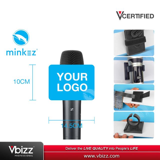 product-image-MINKEZ MIC FLAG Microphone Mic Flag Station for Interview - Rectangle II