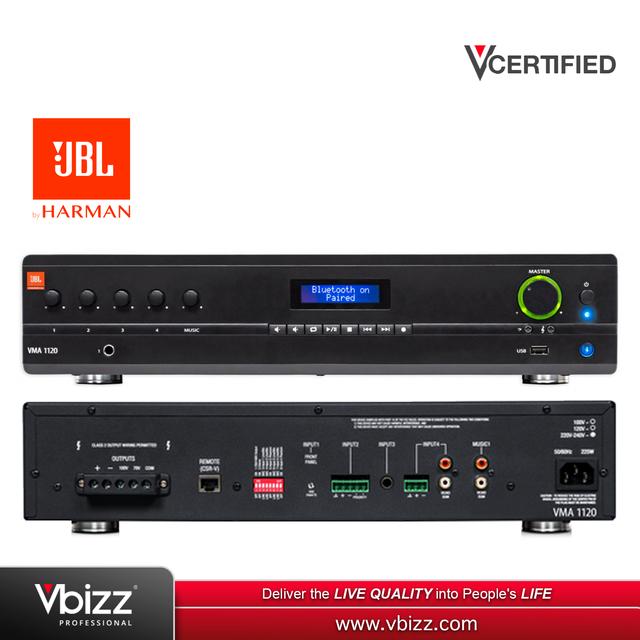 product-image-JBL VMA1120 Commercial Series 120W Bluetooth Mixing Amplifier (NVMA1120-0-UK)