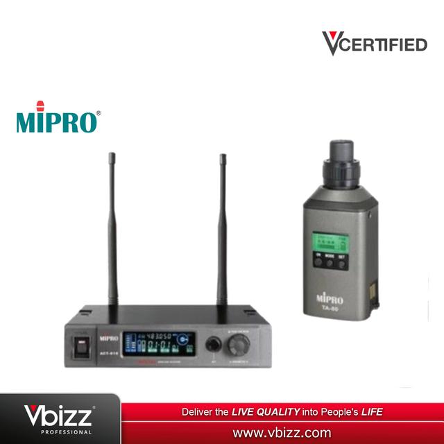 product-image-MIPRO ACT818/TA80 Single-Channel Digital Receiver with Plug-On Transmitter