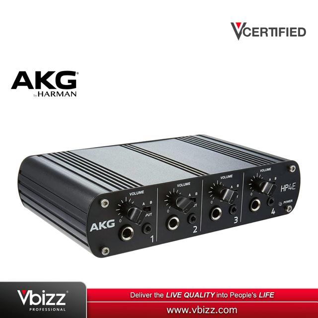 product-image-AKG HP4E | 4 Channel Headphone Amplifier for Professional Studio and Live Sound Monitoring