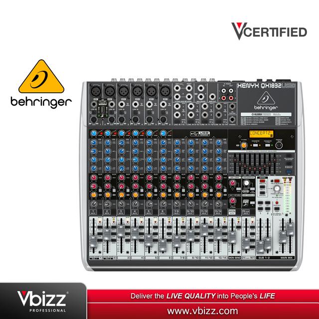 product-image-Behringer XENYX QX1832USB Mixer for Superior Audio Control