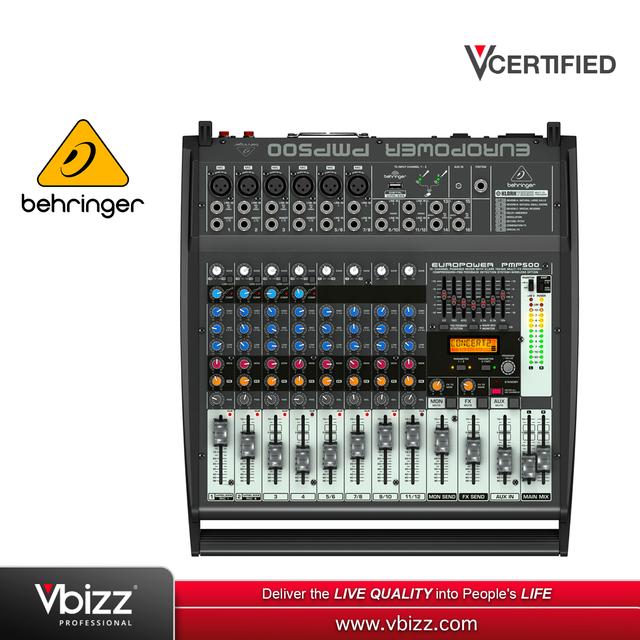 product-image-Behringer PMP500 500W Powered Mixer for Dynamic Audio Performance