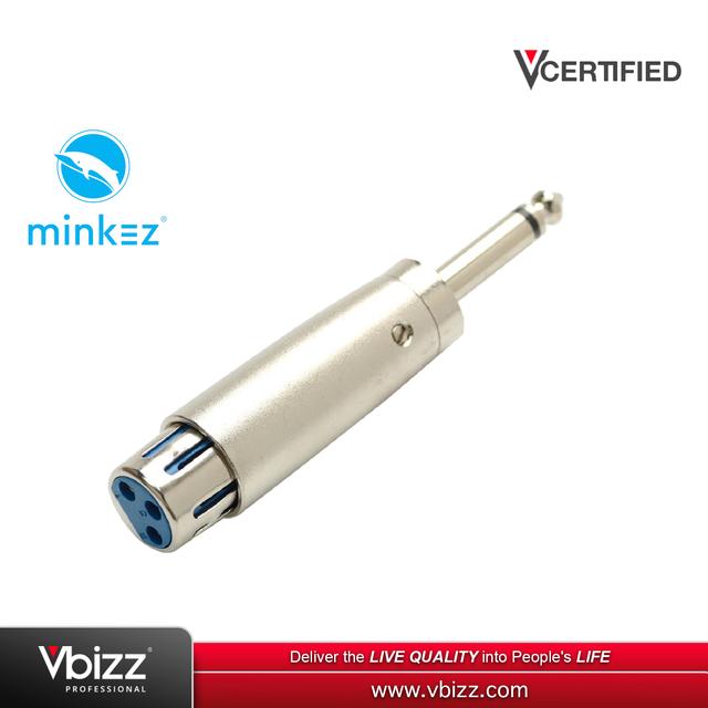 product-image-Minkez XLRF6TSM XLR Female to 6.35MM TS Male Connector Adapter