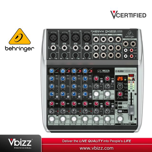 product-image-Behringer XENYX QX1202USB Mixer for Professional Audio Performance