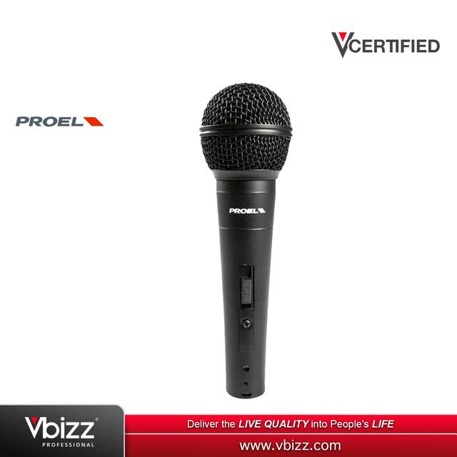 product-image-PROEL EIKON DM800 Singing Vocal Dynamic Microphone Included with a XLR Cable MT.5