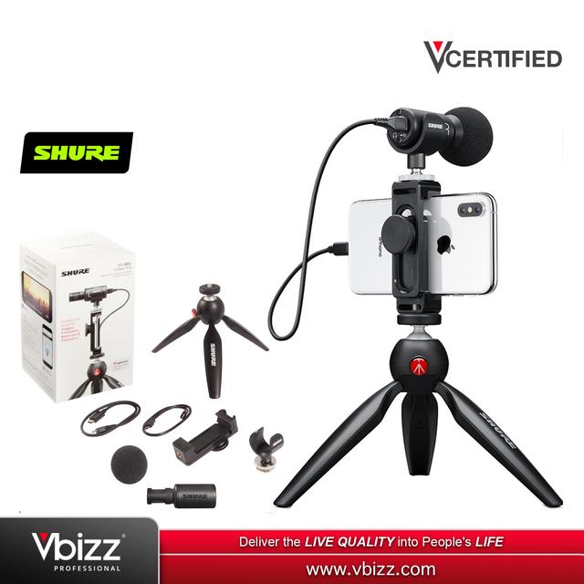 product-image-Shure MOTIV MV88+ VIDEO KIT Digital Stereo Condenser Microphone Smartphones