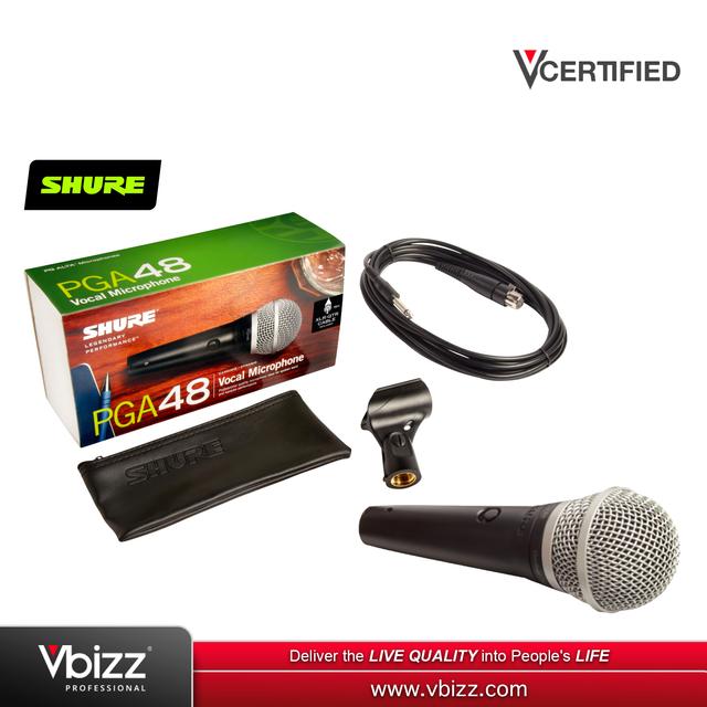 product-image-Shure PGA48 - QTR Cardiod Dynamic Vocal Microphone