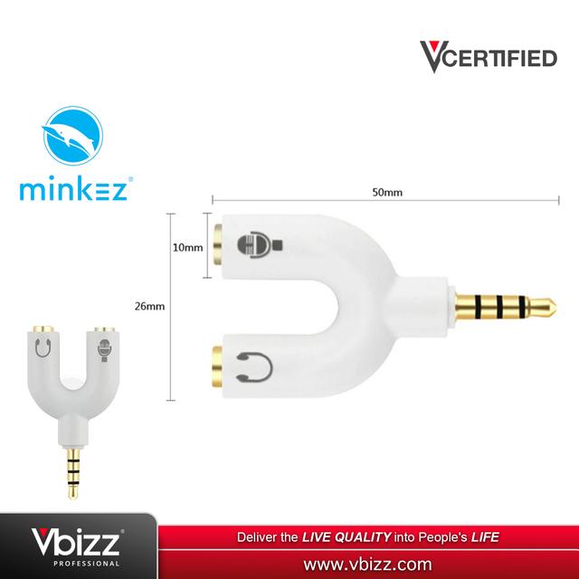 product-image-Minkez TRRS2W 3.5MM TRRS Splitter from Mobile Phone to Microphone and Headphone 3.5MM Splitter