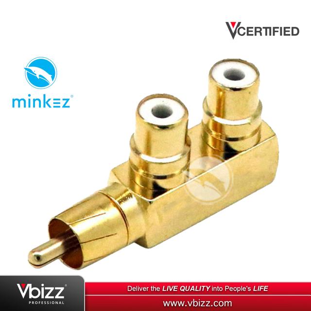 product-image-Minkez GP-RCAM2RCAF RCA Male to 2xFemale RCA Adapter Converter