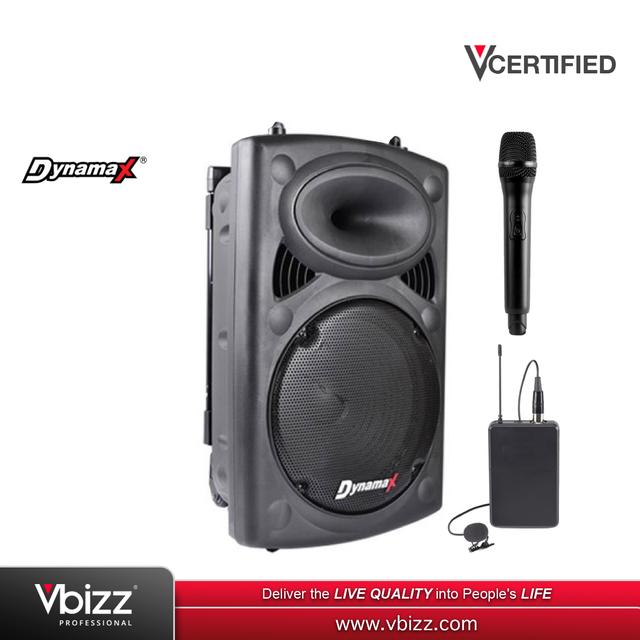 product-image-Dynamax PRO115CH 15" 500W Bluetooth Portable PA System