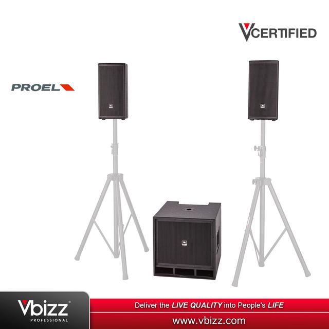 product-image-PROEL LT812A 2x8" + 1x12" Portable PA System